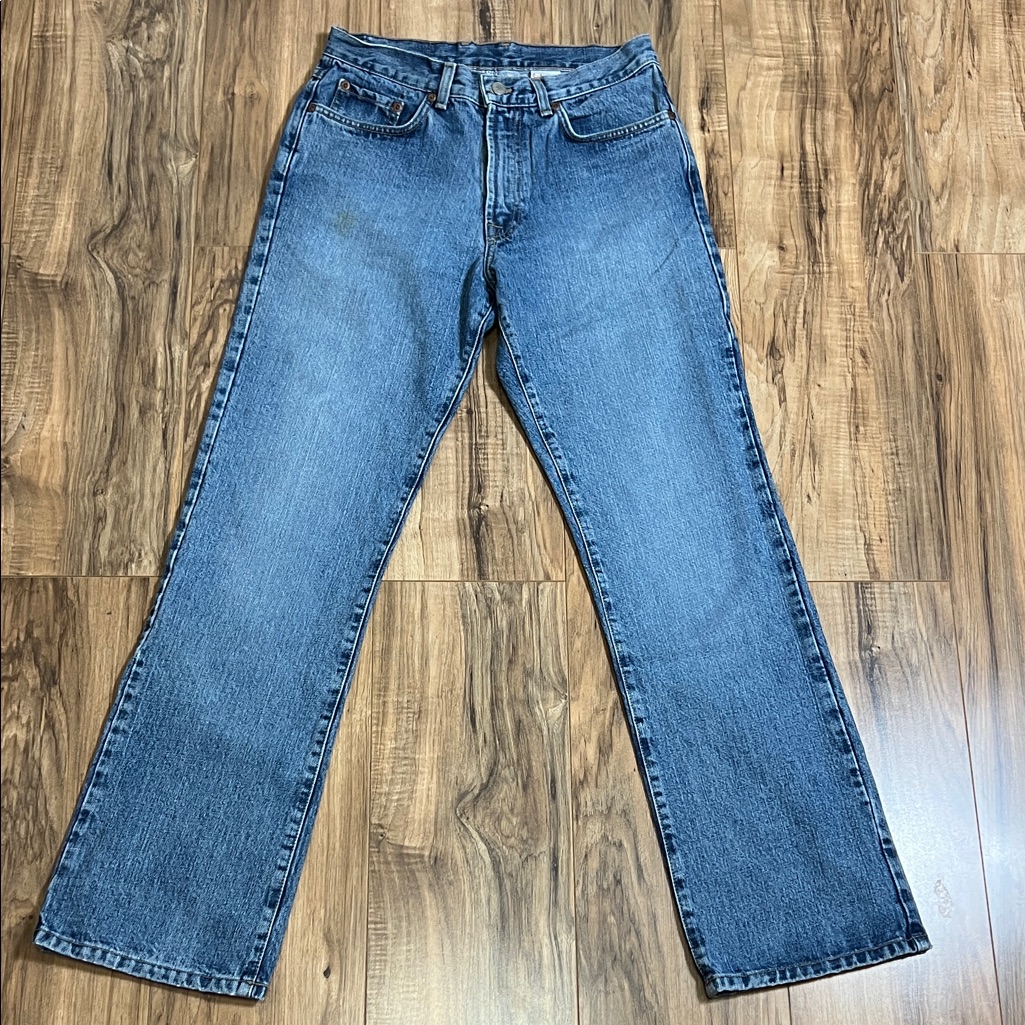 Vintage Lucky Brand 86 Womens Low Rise Flare Jeans In Blue Sz 29x31